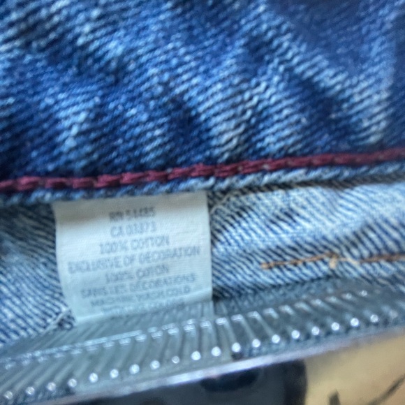 Y2K American Eagle Outfitters Blue Denim Mini Skirt - Picture 4 of 5